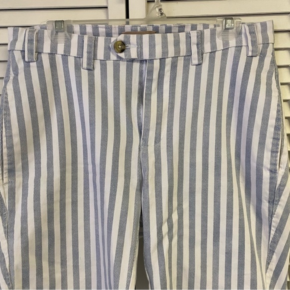 MINE Blue White Striped Shorts Size 32 - Picture 2 of 5